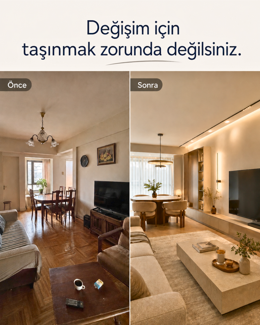 İç mimari reklam görseli